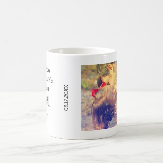 Taza De Café Padre de la foto de la novia (Centro)