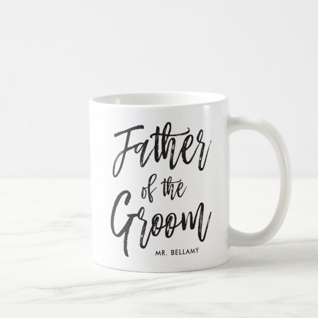 Taza De Café Padre de la Groom | Boda personalizada con estilo  (Derecha)