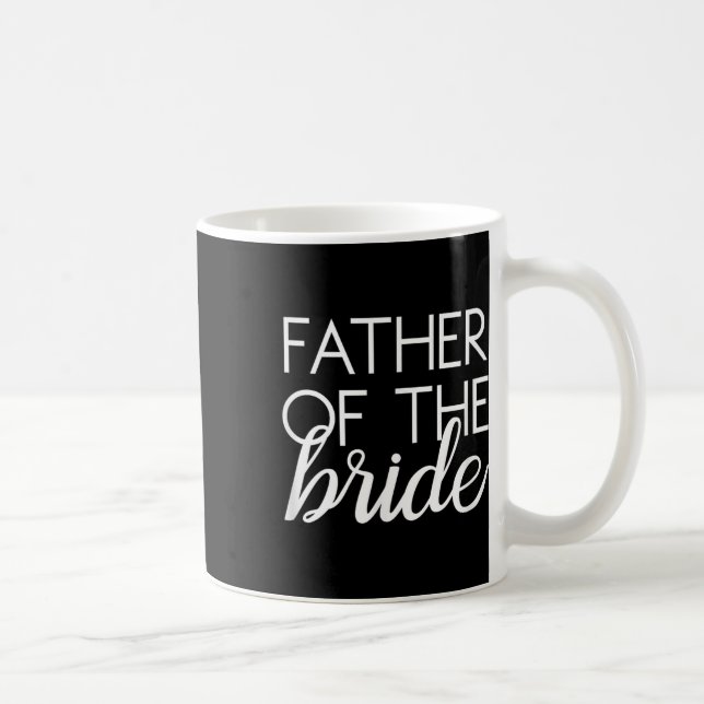 Taza De Café Padre de la novia con conjunto familiar de boda nu (Derecha)