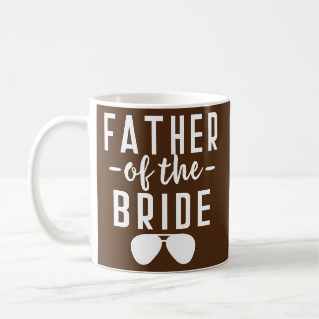 Taza De Café Padre de la novia soltera Boda papá hija (Izquierda)
