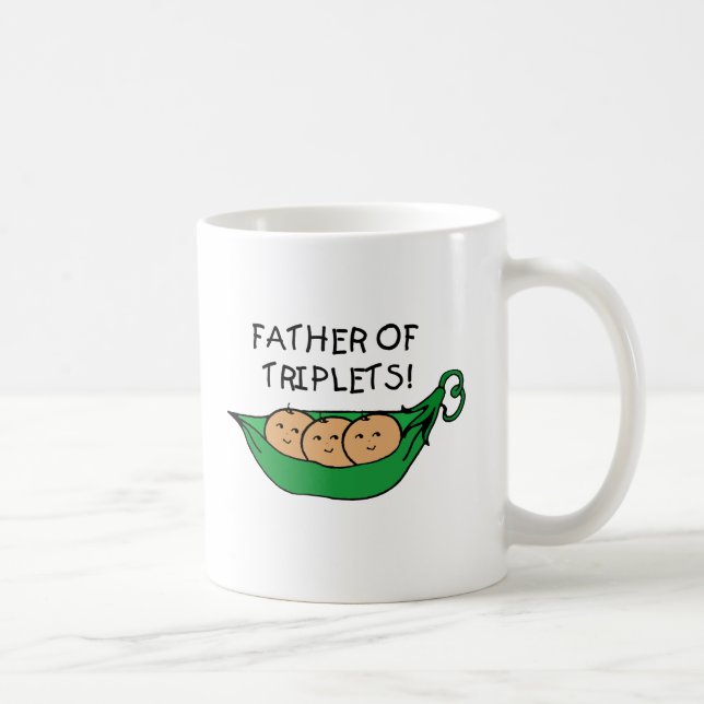 Taza De Café Padre de la vaina de los tríos (Derecha)