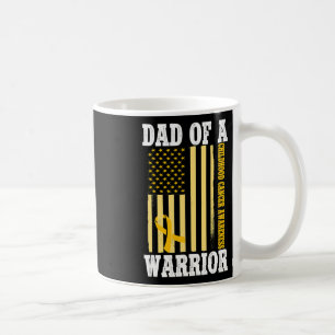 Taza De Café Padre de un Guerrero Conciencia del Cáncer Infanti