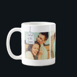 Taza De Café Padre del Collage de fotos del Boda Groom<br><div class="desc">Crea un regalo perfecto para el padre del novio. Esta taza de café está lista para ser personalizada con tres de tus fotos cuadradas favoritas y cuenta con una etiqueta blanca con el mensaje "Padre del Groom" escrito en ella con letras de escritura negra.</div>