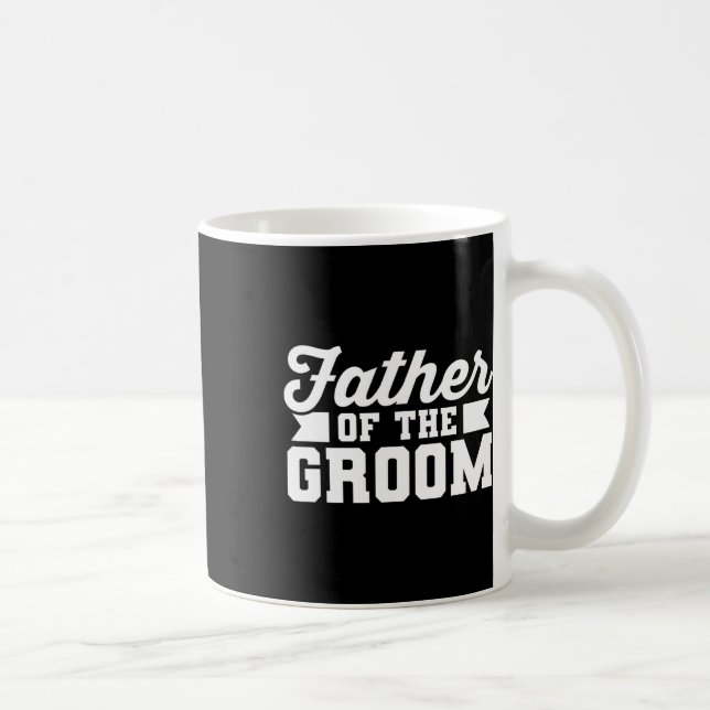 Taza De Café Padre Del Partido Del Boda De Papá Noel (Derecha)