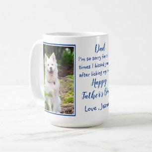Taza De Café Padre del perro gracioso - Chiste del perro Mascot
