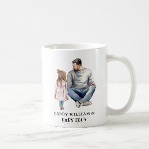 Taza De Café Padre e hijas personalizados (12)