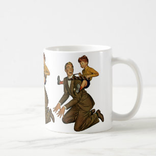 Taza De Café Padre e hijo vintage, divertido, Día del Padre ton