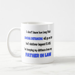Taza De Café Padre en derecho Distancia social