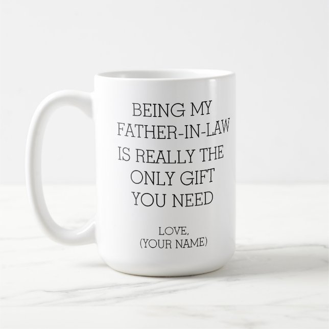 TAZA DE CAFÉ PADRE EN EL DÍA DEL PADRE DE LEY (Izquierda)