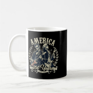 Taza De Café Padre fundador de EE. UU. Abe Lincoln tocando la g