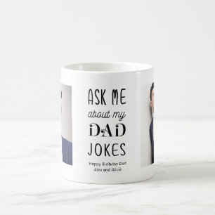Taza De Café Padre gracioso cita foto en blanco negro
