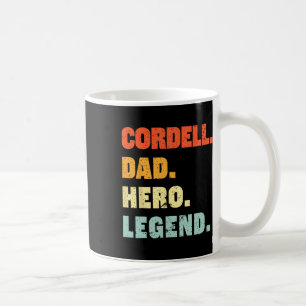 Taza De Café Padre Hero Leyenda Nombre Personalizado Padres D