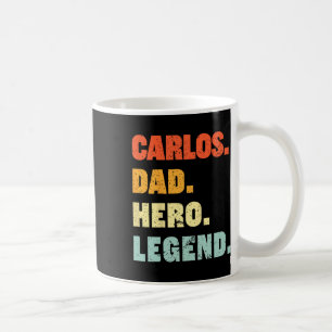 Taza De Café Padre Hero Leyenda Nombre Personalizado Padres D
