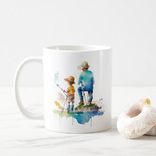 Taza De Café Padre hijo Recuerdos de pesca   Ama Papá