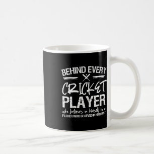 Taza De Café Padre jugador de cricket