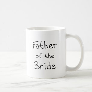 Taza De Café Padre negro del texto de la novia