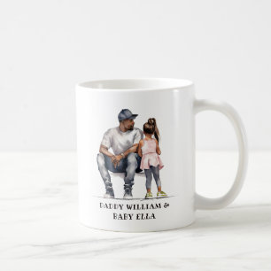 Taza De Café Padre negro y bonos de la hija (3)