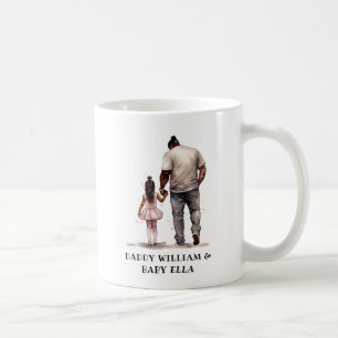 Taza De Café Padre negro y bonos de la hija (6)