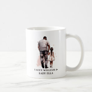 Taza De Café Padre negro y bonos de la hija (8)