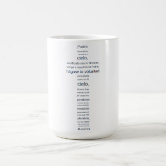 Taza De Café Padre nuestro en forma de cruz