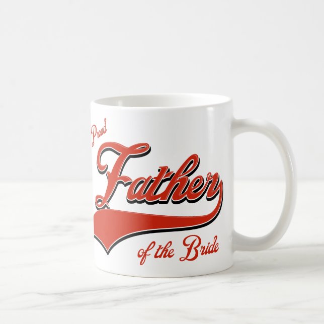 Taza De Café Padre orgulloso de la novia (Derecha)