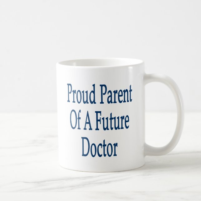 Taza De Café Padre orgulloso de un médico futuro (Derecha)
