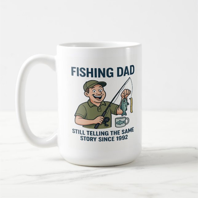 Taza De Café Padre Pescador - La misma historia desde 1992 (Izquierda)