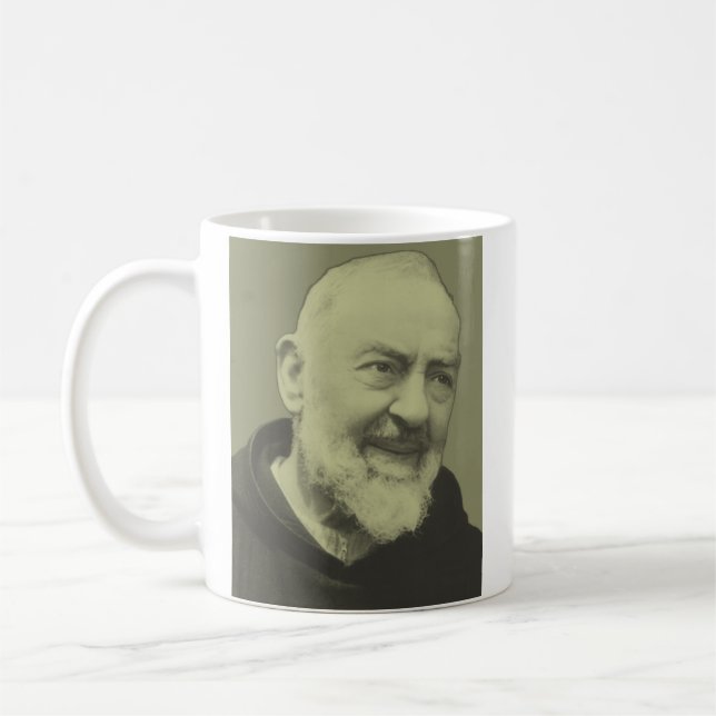 Taza De Café Padre Pío de Pietrelcina (Izquierda)