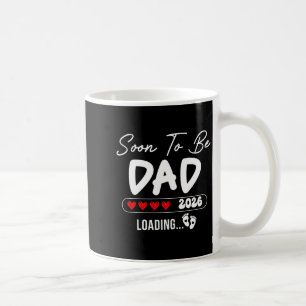 Taza De Café Padre Pronto 2026 Cargando Ascendido a Papá Est 20