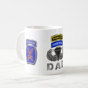 Taza De Café Padre Ranger Aerotransportado de la 10ª División d