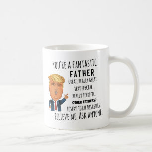 Taza De Café Padre Trump, cumpleaños gracioso de papá, tazón