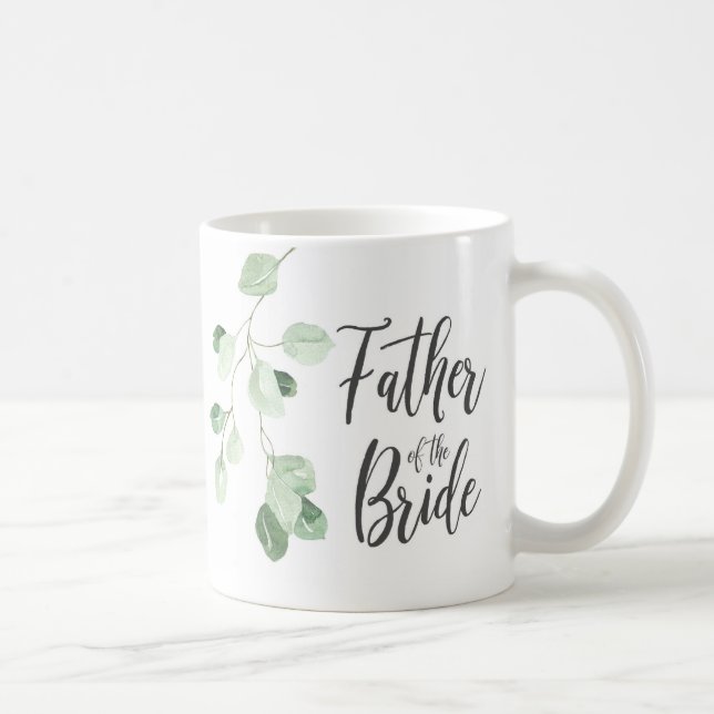 Taza De Café Padre verde de la novia Boda Mug (Derecha)