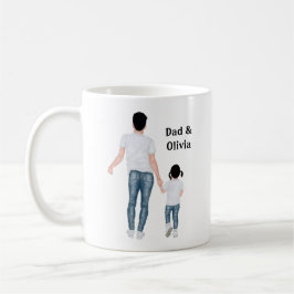 Taza De Café Padre y hija, mejores amigos para siempre