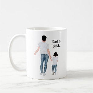 Taza De Café Padre y hija, mejores amigos para siempre