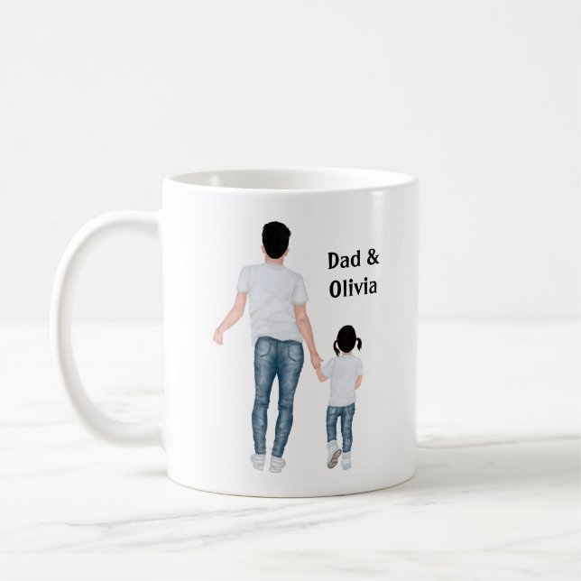 Taza De Café Padre y hija, mejores amigos para siempre (Izquierda)
