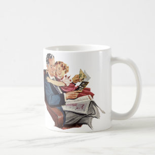 Taza De Café Padre y Hija Vintage, ¡Feliz Día del Padre!