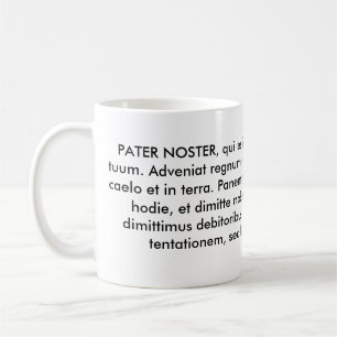 Taza De Café PADRENUESTRO NOSTER o el nuestro padre