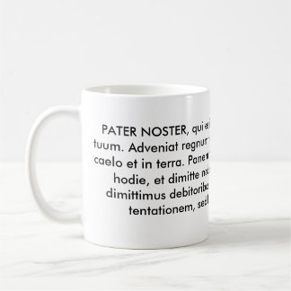 Taza De Café PADRENUESTRO NOSTER o el nuestro padre