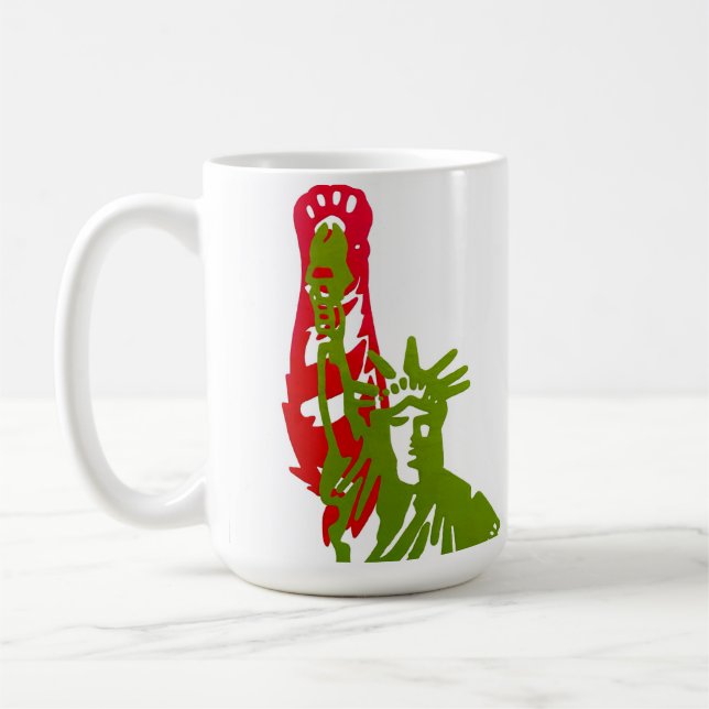 Taza De Café ¡Padres gatos y gatos para Kamala Harris! (Izquierda)