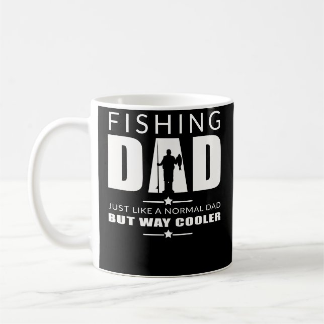 Taza De Café Padres Padres Día Pescando Padres De Papá Guay (Izquierda)