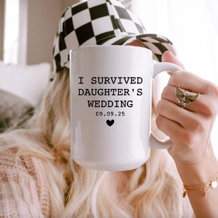Taza De Café Padres Personalizados Sobrevivieron a la Boda de M