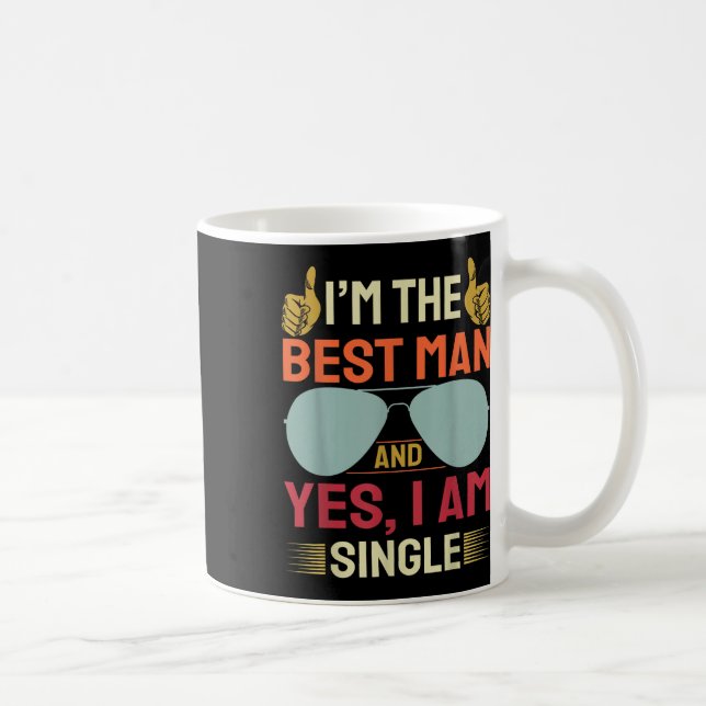 Taza De Café Padrino de Boda Amigos del Novio Divertido Despedi (Derecha)