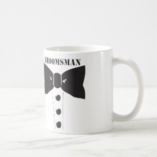 Taza De Café Padrino de boda de la pajarita
