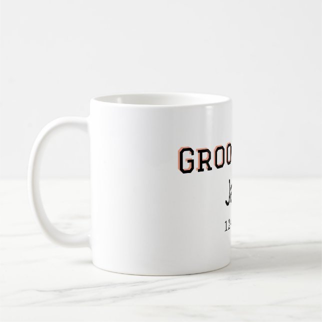 Taza De Café Padrino de boda fiesta de soltera agregar nombre  (Izquierda)