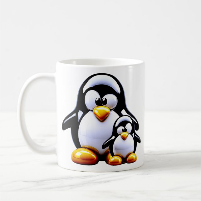 Taza De Café Padyuvante Pingüino (Izquierda)