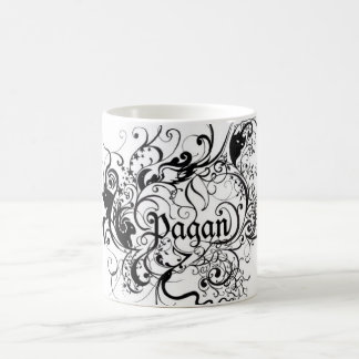 Taza de café pagana de la voluta