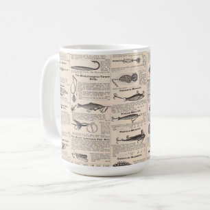 Taza De Café Página de catálogo de señuelos de pesca antiguos I