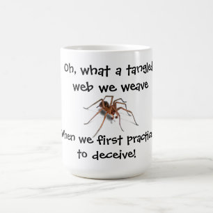 TAZA DE CAFÉ PÁGINA DE MENTIRAS