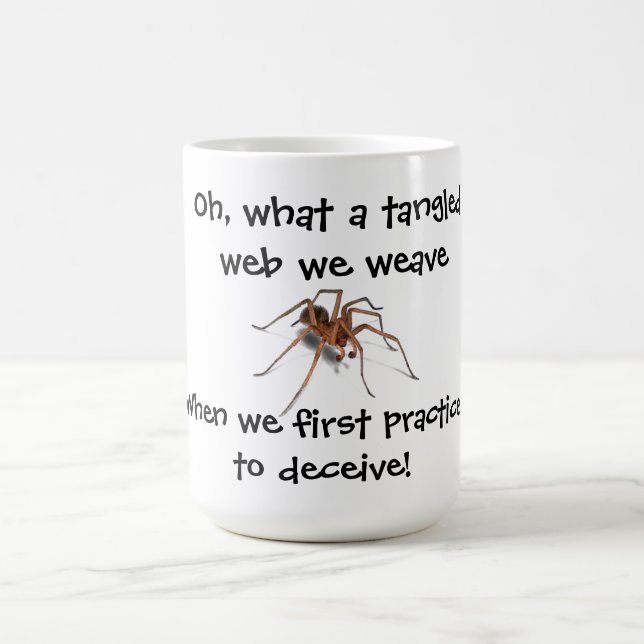 TAZA DE CAFÉ PÁGINA DE MENTIRAS (Centro)