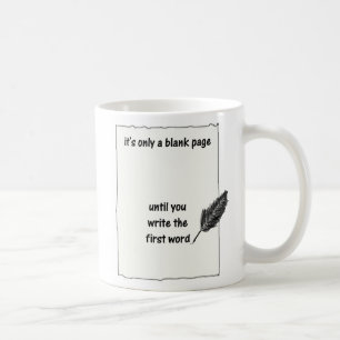 TAZA DE CAFÉ PÁGINA EN BLANCO